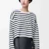 Anagram-tröja i ull Off-white/Navy Anagram-tröja i ull Off-white/Navy
