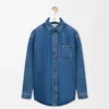 Anagram-överkappskjorta i denim, mellanblå denim Anagram-överkappskjorta i denim, mellanblå denim