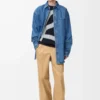 Anagram-överkappskjorta i denim, mellanblå denim Anagram-överkappskjorta i denim, mellanblå denim