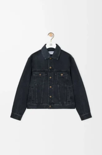 Anagramjacka i denim Svart