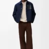 Arbetsjacka i denim Indigoblå