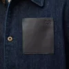 Arbetsjacka i denim Indigoblå