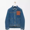 Arbetsjacka i denim Jeansblå