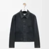 Arbetsjacka i denim Svart