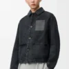 Arbetsjacka i denim Svart