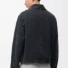 Arbetsjacka i denim Svart