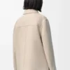 Arbetsjacka i ull och kashmir Ljusbeige melange Arbetsjacka i ull och kashmir Ljusbeige melange