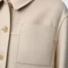 Arbetsjacka i ull och kashmir Ljusbeige melange Arbetsjacka i ull och kashmir Ljusbeige melange