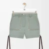 Arbetsshorts i denim Khaki Green Arbetsshorts i denim Khaki Green