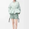 Arbetsshorts i denim Khaki Green Arbetsshorts i denim Khaki Green