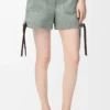 Arbetsshorts i denim Khaki Green Arbetsshorts i denim Khaki Green
