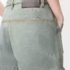 Arbetsshorts i denim Khaki Green Arbetsshorts i denim Khaki Green