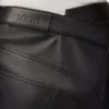 Asymmetrisk kjol i satin nappa lammskinn Svart Asymmetrisk kjol i satin nappa lammskinn Svart