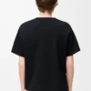 Asymmetrisk T-shirt i bomullsblandning Svart