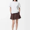 Asymmetrisk T-shirt i bomullsblandning Vit Asymmetrisk T-shirt i bomullsblandning Vit