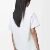 Asymmetrisk T-shirt i bomullsblandning Vit Asymmetrisk T-shirt i bomullsblandning Vit