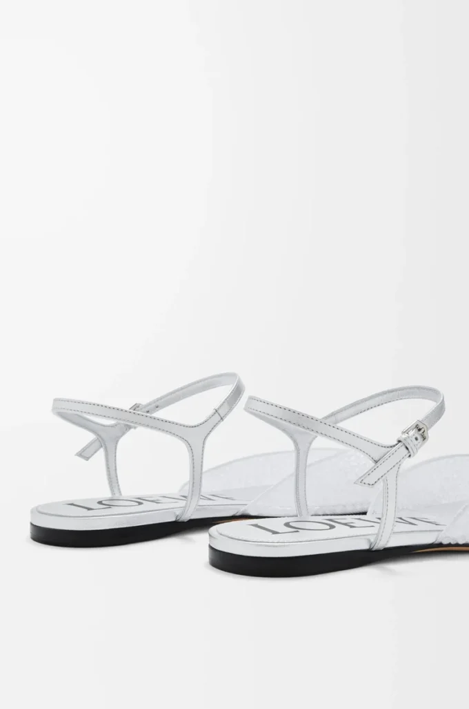 Ballerinaskor med ankelrem i dekorerat nät Transparent Ballerinaskor med ankelrem i dekorerat nät Transparent