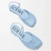 Ballerinaskor med ankelrem i rhinestone-dekorerat mocka, babyblå Ballerinaskor med ankelrem i rhinestone-dekorerat mocka, babyblå