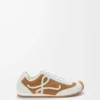 Ballet Runner 2.0 i mocka och shearling Tan/Vit