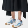 Ballet Runner 2.0 i nylon och kalvskinn Blå/Vit/Mjukvit