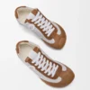Ballet Runner 2.0 i nylon och kalvskinn Grå/Vit/Tan