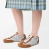Ballet Runner 2.0 i nylon och kalvskinn Grå/Vit/Tan