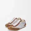 Ballet Runner 2.0 i nylon och kalvskinn Grå/Vit/Tan