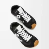 Ballet Runner 2.0 i nylon och kalvskinn Svart/Vit Ballet Runner 2.0 i nylon och kalvskinn Svart/Vit