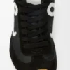 Ballet Runner 2.0 i nylon och kalvskinn Svart/Vit Ballet Runner 2.0 i nylon och kalvskinn Svart/Vit