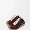 Ballet Runner 2.0 i nylon och kalvskinn Vinröd/Anka blå/Deg Ballet Runner 2.0 i nylon och kalvskinn Vinröd/Anka blå/Deg