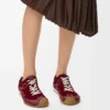 Ballet Runner 2.0 ofodrad i hjortskinn och vegetabiliskt garvat kalvskinn Burgundy Ballet Runner 2.0 ofodrad i hjortskinn och vegetabiliskt garvat kalvskinn Burgundy