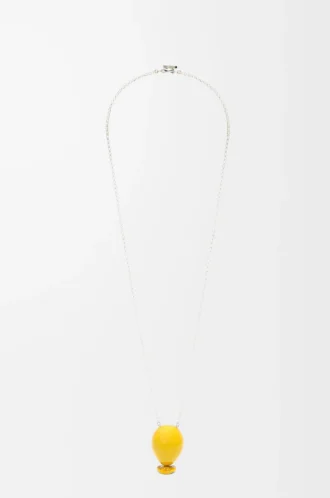 Ballonghänge i sterlingsilver och emalj Gult