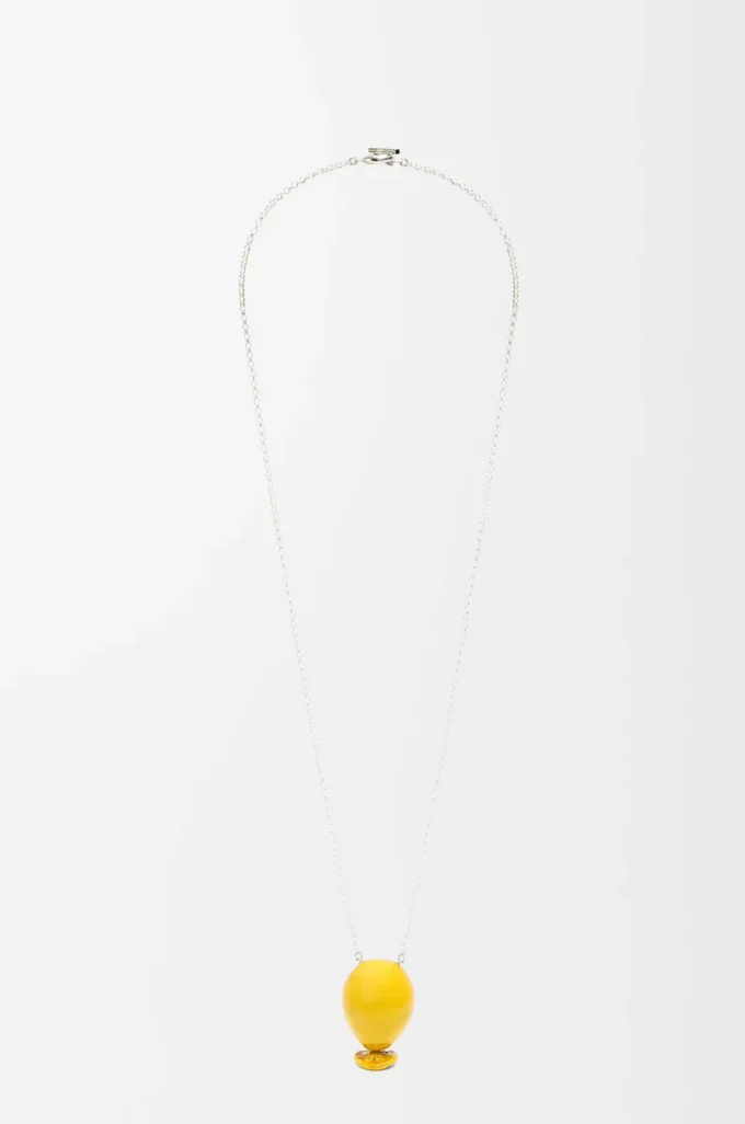 Ballonghänge i sterlingsilver och emalj Gult Ballonghänge i sterlingsilver och emalj Gult