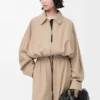 Ballongjacka i bomull Beige
