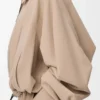 Ballongjacka i bomull Beige