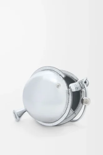 Ballongpåse i nappa kalvskinn Silver