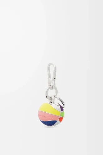 Basketbollcharm i kalvskinn och metall Flerfärgad