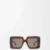 Beveled Square Maxi Anagram solglasögon Havana Beveled Square Maxi Anagram solglasögon Havana