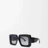 Beveled Square Maxi Anagram solglasögon Svart Beveled Square Maxi Anagram solglasögon Svart