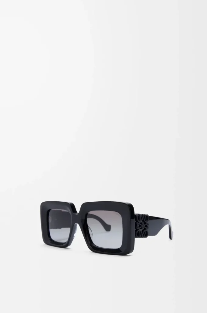 Beveled Square Maxi Anagram solglasögon Svart Beveled Square Maxi Anagram solglasögon Svart