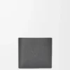 Bifold myntplånbok i mjukt kornat kalvskinn Anthracite Bifold myntplånbok i mjukt kornat kalvskinn Anthracite