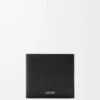 Bifold myntplånbok i texturerat klassiskt kalvskinn Black Bifold myntplånbok i texturerat klassiskt kalvskinn Black
