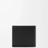 Bifold myntplånbok i texturerat klassiskt kalvskinn Black Bifold myntplånbok i texturerat klassiskt kalvskinn Black