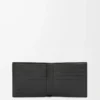 Bifold plånbok i mjukt kornat kalvskinn Anthracite