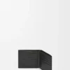 Bifold plånbok i mjukt kornat kalvskinn Anthracite