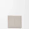 Bifold plånbok i satin kalvskinn Shell Grey
