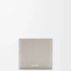 Bifold-plånbok i texturerat klassiskt kalvskinn Shell Grey Bifold-plånbok i texturerat klassiskt kalvskinn Shell Grey