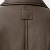 Bikerjacka i nappa-lammskinn Khaki Green Bikerjacka i nappa-lammskinn Khaki Green