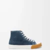 Bloc högtoppade sneakers i denim Tvättad denim Bloc högtoppade sneakers i denim Tvättad denim