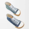 Bloc högtoppade sneakers i denim Tvättad denim Bloc högtoppade sneakers i denim Tvättad denim